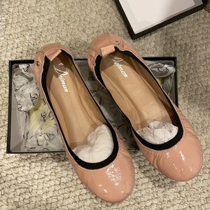 Lovely petal pink Dann ballerina flats, sz 10